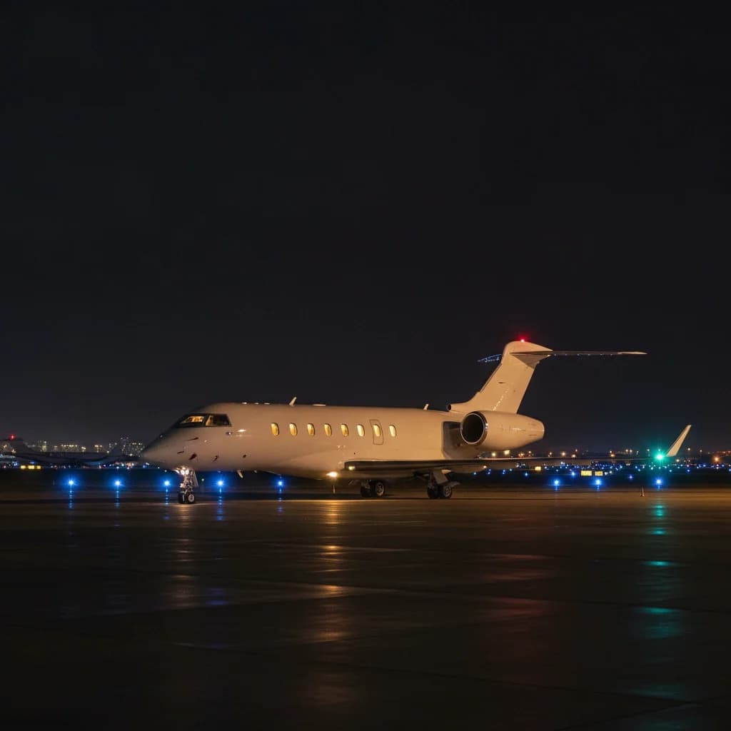 Bombardier Global 8000, Night