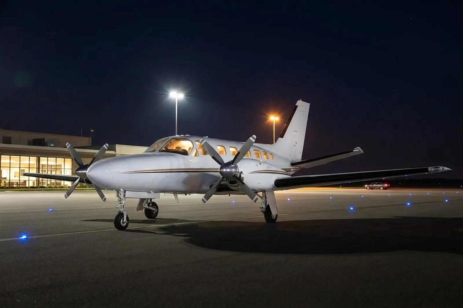 Cessna 441 Conquest II, Night